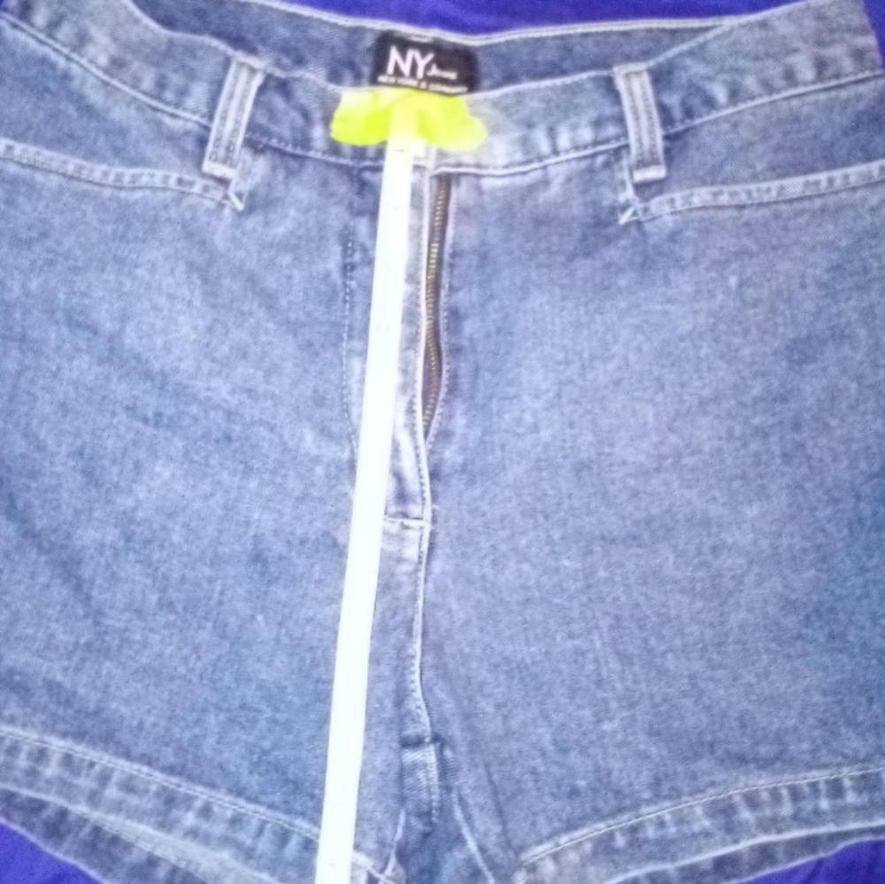Vintage NY Jeans & Company Women's Denim Shorts Blue Medium Wash Sz 4 High Rise